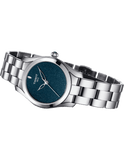 Buy Shop Tissot T Wave Donna Blue Dial Silver Steel Strap Watch For Women - T112.210.11.041.00 USA Online