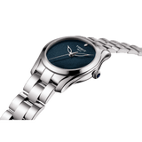 Buy Shop Tissot T Wave Donna Blue Dial Silver Steel Strap Watch For Women - T112.210.11.041.00 USA Online