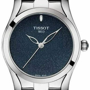 Buy Shop Tissot T Wave Donna Blue Dial Silver Steel Strap Watch For Women - T112.210.11.041.00 USA Online