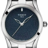 Buy Shop Tissot T Wave Donna Blue Dial Silver Steel Strap Watch For Women - T112.210.11.041.00 USA Online