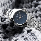 Buy Shop Tissot T Wave II Blue Dial Silver Steel Strap Watch For Women - T112.210.11.046.00 USA Online