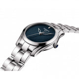 Buy Shop Tissot T Wave II Blue Dial Silver Steel Strap Watch For Women - T112.210.11.046.00 USA Online