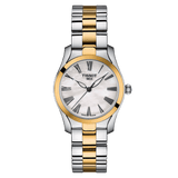 Buy Shop Tissot T Wave Lady White Mother of Pearl Dial Two Tone Steel Strap Watch For Women - T112. 210. 22. 113. 00 USA Online