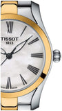 Buy Shop Tissot T Wave Lady White Mother of Pearl Dial Two Tone Steel Strap Watch For Women - T112. 210. 22. 113. 00 USA Online