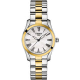 Buy Shop Tissot T Wave Lady White Mother of Pearl Dial Two Tone Steel Strap Watch For Women - T112. 210. 22. 113. 00 USA Online