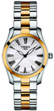 Buy Shop Tissot T Wave Lady White Mother of Pearl Dial Two Tone Steel Strap Watch For Women - T112. 210. 22. 113. 00 USA Online