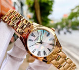 Buy Shop Tissot T Wave Mother of Pearl Dial Rose Gold Steel Strap Watch For Women - T112.210.33.113.00 USA Online