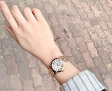 Buy Shop Tissot T Wave Mother of Pearl Dial Rose Gold Steel Strap Watch For Women - T112.210.33.113.00 USA Online