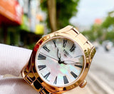 Buy Shop Tissot T Wave Mother of Pearl Dial Rose Gold Steel Strap Watch For Women - T112.210.33.113.00 USA Online