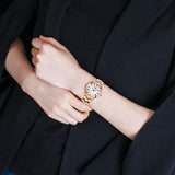 Buy Shop Tissot T Wave Mother of Pearl Dial Rose Gold Steel Strap Watch For Women - T112.210.33.113.00 USA Online