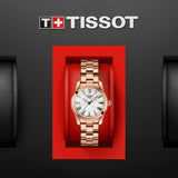 Buy Shop Tissot T Wave Mother of Pearl Dial Rose Gold Steel Strap Watch For Women - T112.210.33.113.00 USA Online