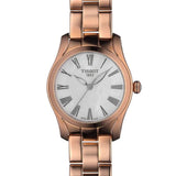 Buy Shop Tissot T Wave Mother of Pearl Dial Rose Gold Steel Strap Watch For Women - T112.210.33.113.00 USA Online