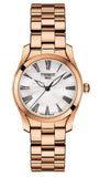 Buy Shop Tissot T Wave Mother of Pearl Dial Rose Gold Steel Strap Watch For Women - T112.210.33.113.00 USA Online