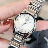 Buy Shop Tissot T Wave Mother of Pearl Dial Two Tone Steel Strap Watch For Women - T023.210.11.117.00 USA Online