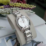 Buy Shop Tissot T Wave Mother of Pearl Dial Two Tone Steel Strap Watch For Women - T023.210.11.117.00 USA Online