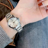 Buy Shop Tissot T Wave Mother of Pearl Dial Two Tone Steel Strap Watch For Women - T023.210.11.117.00 USA Online