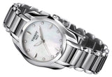 Buy Shop Tissot T Wave Mother of Pearl Dial Two Tone Steel Strap Watch For Women - T023.210.11.117.00 USA Online