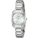 Buy Shop Tissot T Wave Mother of Pearl Dial Two Tone Steel Strap Watch For Women - T023.210.11.117.00 USA Online