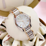 Buy Shop Tissot T Wave Mother of Pearl Dial Two Tone Steel Strap Watch for Women - T023.210.22.117.00 USA Online