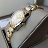 Buy Shop Tissot T Wave Mother of Pearl Dial Two Tone Steel Strap Watch for Women - T023.210.22.117.00 USA Online