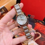 Buy Shop Tissot T Wave Mother of Pearl Dial Two Tone Steel Strap Watch for Women - T023.210.22.117.00 USA Online