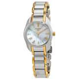Buy Shop Tissot T Wave Mother of Pearl Dial Two Tone Steel Strap Watch for Women - T023.210.22.117.00 USA Online
