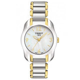 Buy Shop Tissot T Wave Mother of Pearl Dial Two Tone Steel Strap Watch for Women - T023.210.22.117.00 USA Online