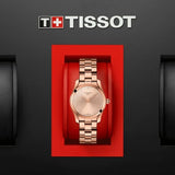 Buy Shop Tissot T Wave Rose Gold Dial Rose Gold Steel Strap Watch For Women - T112.210.33.456.00 USA Online