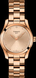 Buy Shop Tissot T Wave Rose Gold Dial Rose Gold Steel Strap Watch For Women - T112.210.33.456.00 USA Online