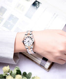 Buy Shop Tissot T Wave Mother of Pearl Dial Two Tone Steel Strap Watch For Women - T112.210.22.113.01 USA Online