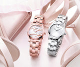 Buy Shop Tissot T Wave T Lady Mother of Pearl Dial Rose Gold Steel Strap Watch For Women - T112.210.33.111.00 USA Online