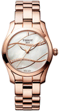 Buy Shop Tissot T Wave T Lady Mother of Pearl Dial Rose Gold Steel Strap Watch For Women - T112.210.33.111.00 USA Online