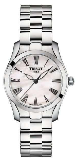 Buy Shop Tissot T Wave T Lady Mother of Pearl Dial Silver Steel Strap Watch For Women - T112.210.11.113.00 USA Online