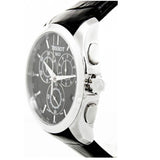 Buy Shop Tissot T Classic Couturier Chronograph Black Dial Black Leather Strap Watch For Men - T035.617.16.051.00 USA Online