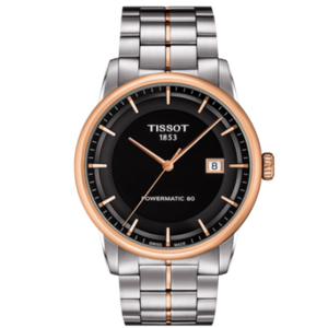 Buy Shop Tissot Luxury Powermatic 80 Black Dial Silver Steel Strap Watch For Men - T086.407.22.051.00 USA Online