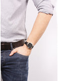 Buy Shop Tissot T Classic Bridgeport Black Dial Black Leather Strap Watch For Men - T097.410.16.058.00 USA Online