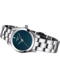 Buy Shop Tissot T Wave Donna Blue Dial Silver Steel Strap Watch For Women - T112.210.11.041.00 USA Online