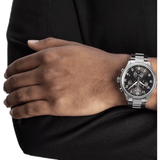 Buy Shop Tissot T Classic Chrono XL Black Dial Silver Steel Strap Watch For Men - T116.617.11.057.01 USA Online