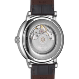 Buy Shop Tissot T-Classic Powermatic 80 Silver Dial Brown Leather Strap Watch For Men - T122.407.16.031.00 USA Online
