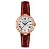 Tissot Bellissima Small Lady Diamonds Silver Dial Brown Leather Strap Watch For Women - T126.207.66.113.00