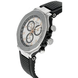 Tissot T Race Chronograph White Dial Black Rubber Strap Watch For Men - T141.417.17.011.00