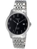 Buy Shop Tissot T Classic Powermatic 80 Black Dial Silver Steel Strap Watch For Men - T41.1.483.52 USA Online