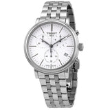 Buy Shop Tissot Carson Premium White Dial Silver Steel Strap Watch For Men - T122.417.11.011.00 USA Online