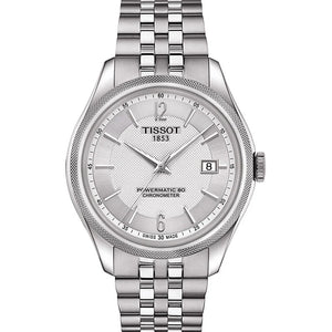 Buy Shop Tissot Ballade Powermatic 80 Cosc Silver Dial Silver Steel Strap Watch For Men - T108.408.11.037.00 USA Online