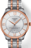 Buy Shop Tissot Tissot Chemin Des Tourelles Powermatic 80 Silver Dial Two Tone Steel Strap Watch for Men - T139.407.22.038.00 USA Online