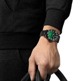 Buy Shop Tissot Tissot Seastar 1000 Quartz Green Dial Black Steel Strap Watch for Men - T120.410.33.091.00 USA Online