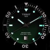 Buy Shop Tissot Tissot Seastar 1000 Quartz Green Dial Black Steel Strap Watch for Men - T120.410.33.091.00 USA Online