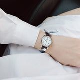 Buy Shop Tissot Tradition 5.5 Lady Silver Dial Brown Leather Strap Watch for Women - T063.009.16.018.00 USA Online