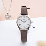 Buy Shop Tissot Tradition 5.5 Lady Silver Dial Brown Leather Strap Watch for Women - T063.009.16.018.00 USA Online