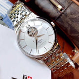 Buy Shop Tissot Tradition Powermatic 80 Open Heart Automatic Watch For Men - T063.907.11.038.00 USA Online